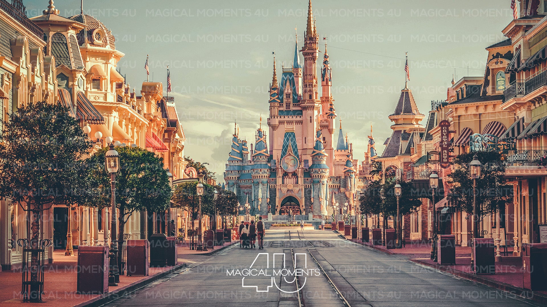 Digital Cinderella Castle Photo – Magical Disney World Print – Instant Download, Disney Wall Art